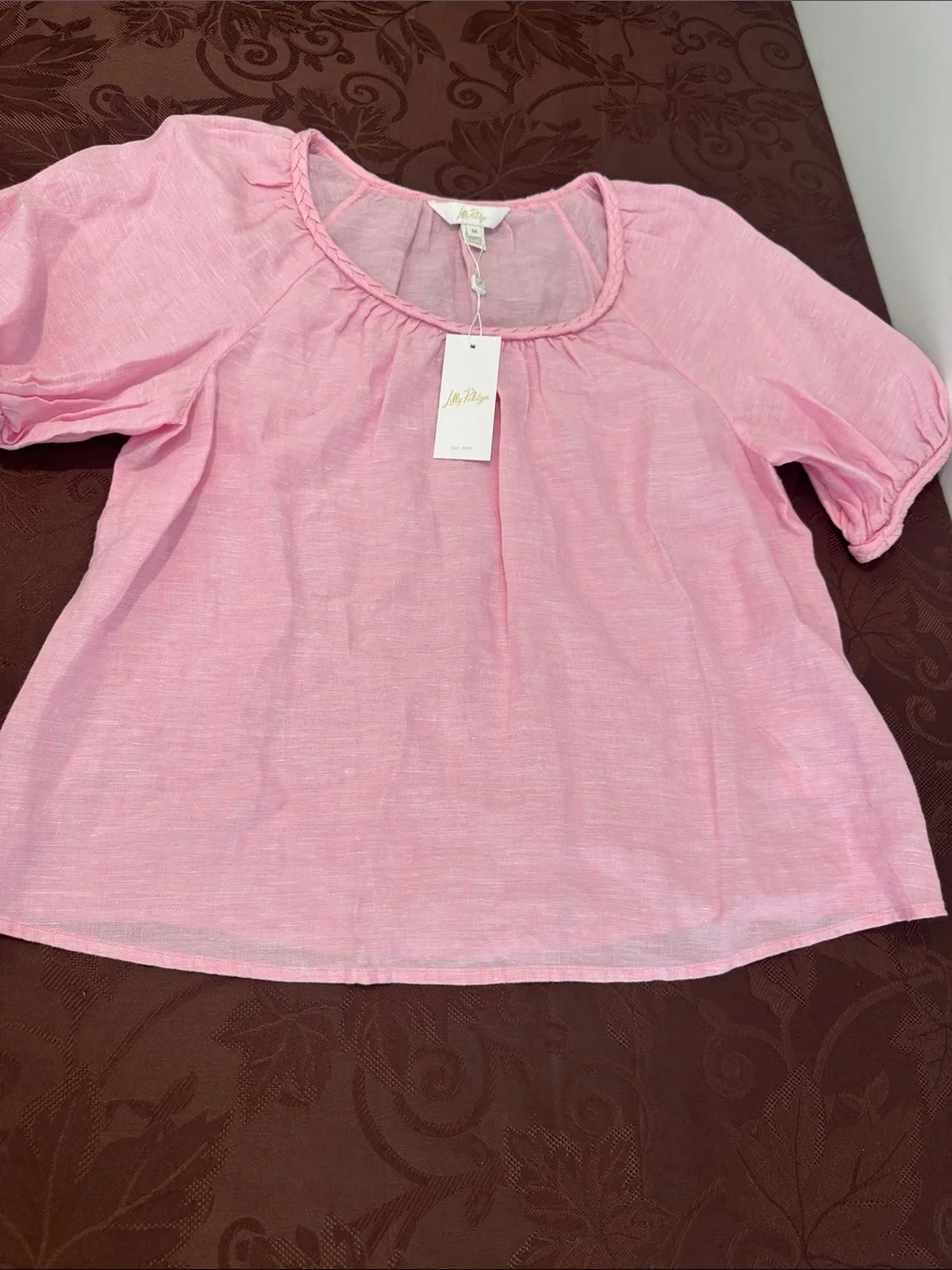 Lilly Pulitzer ‘Calais’ Short Sleeve Top. Size Med